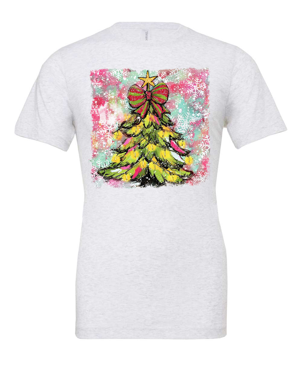 Watercolor Bright Christmas Tree