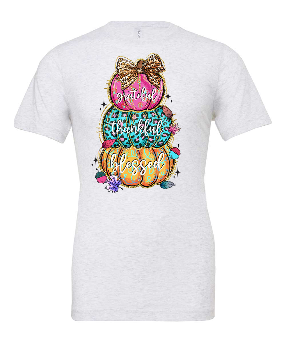 Stacked Multi Colored Pumpkins