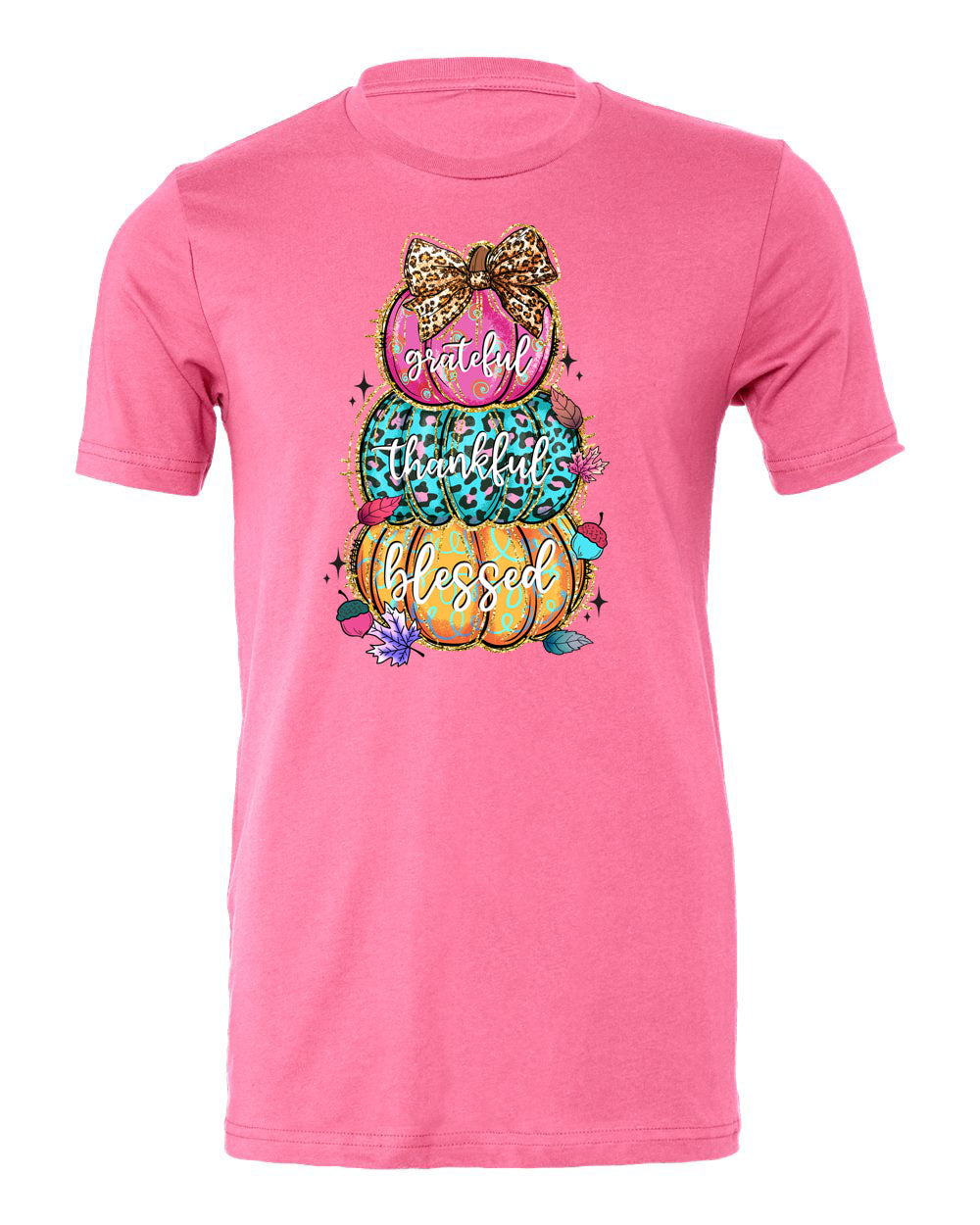 Stacked Multi Colored Pumpkins