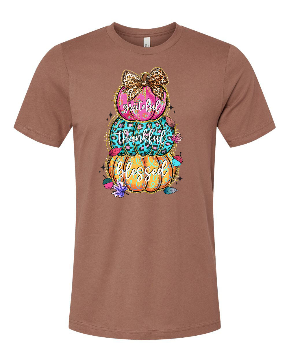 Stacked Multi Colored Pumpkins