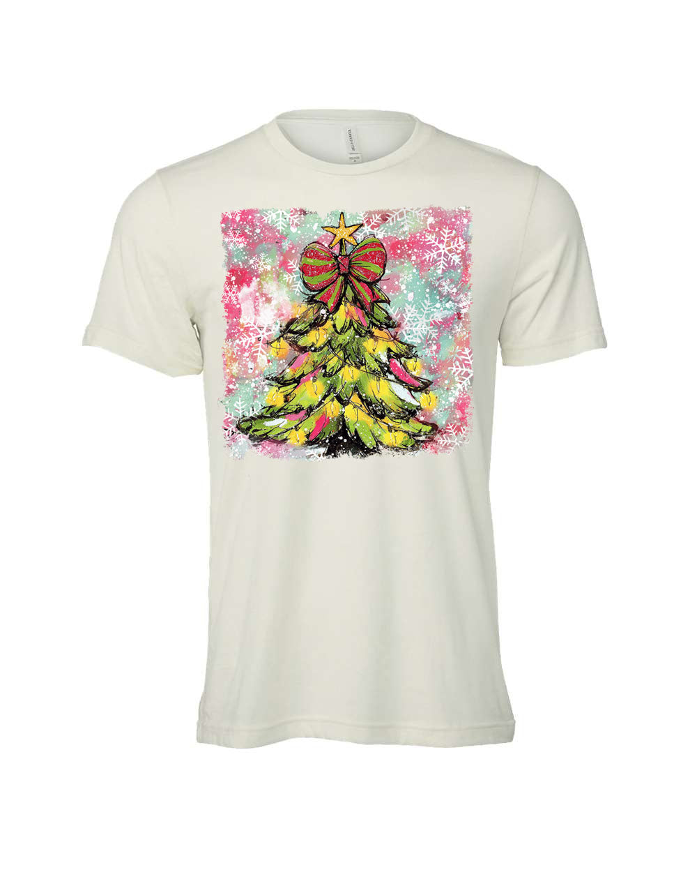 Watercolor Bright Christmas Tree