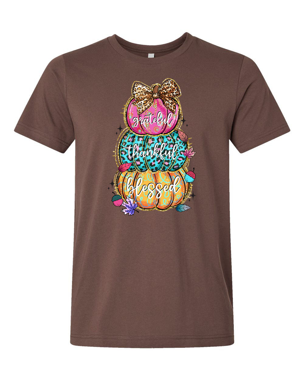 Stacked Multi Colored Pumpkins