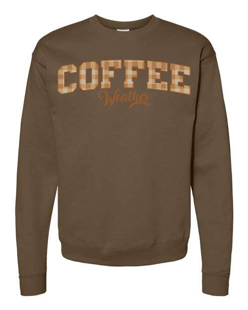 Plaid Seasonal Graphic Crewneck