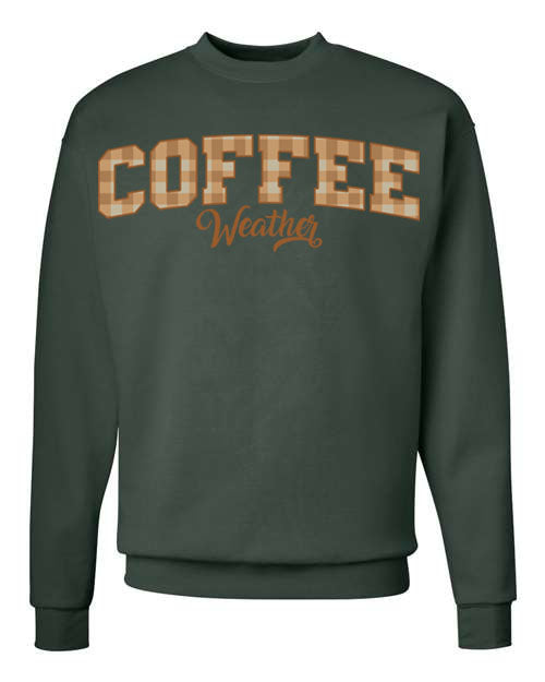 Plaid Seasonal Graphic Crewneck