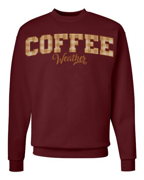 Plaid Seasonal Graphic Crewneck