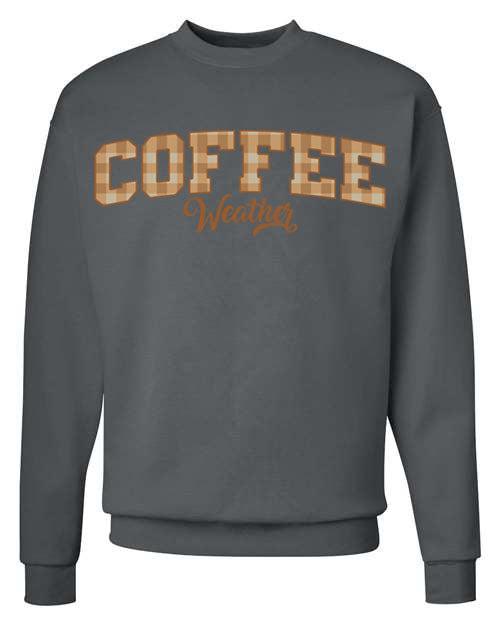 Plaid Seasonal Graphic Crewneck