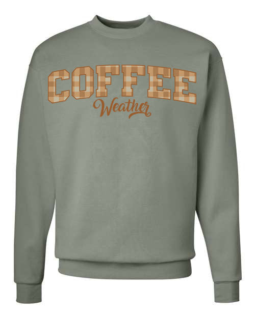 Plaid Seasonal Graphic Crewneck