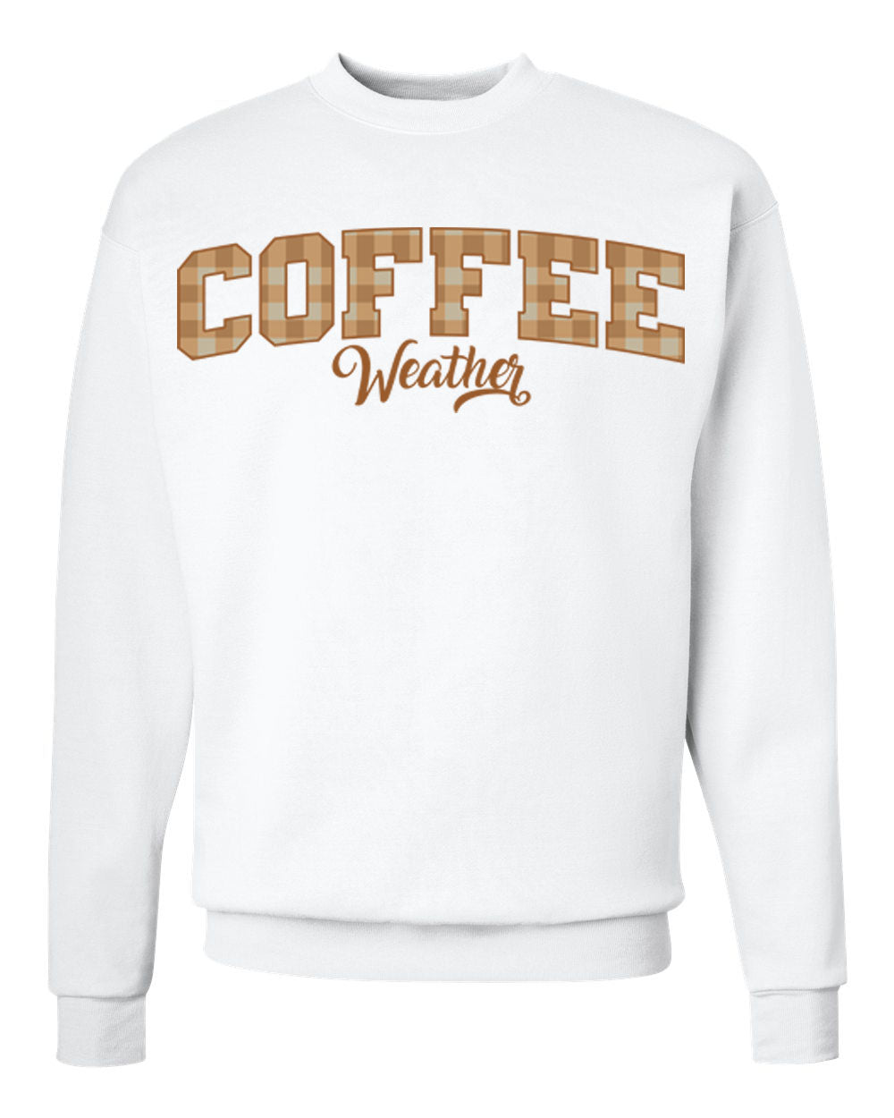 Plaid Seasonal Graphic Crewneck