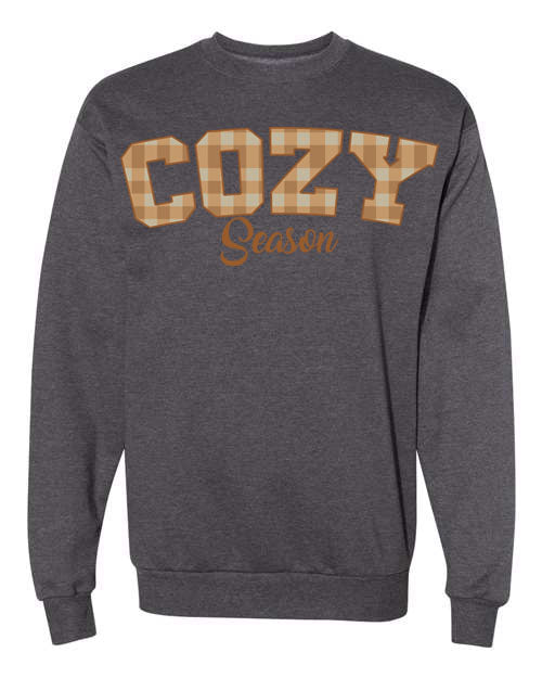 Plaid Seasonal Graphic Crewneck