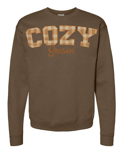 Plaid Seasonal Graphic Crewneck