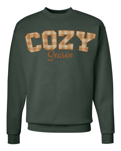 Plaid Seasonal Graphic Crewneck