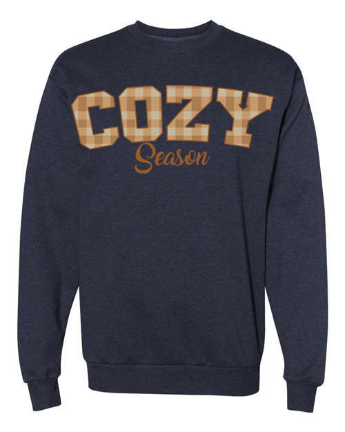 Plaid Seasonal Graphic Crewneck