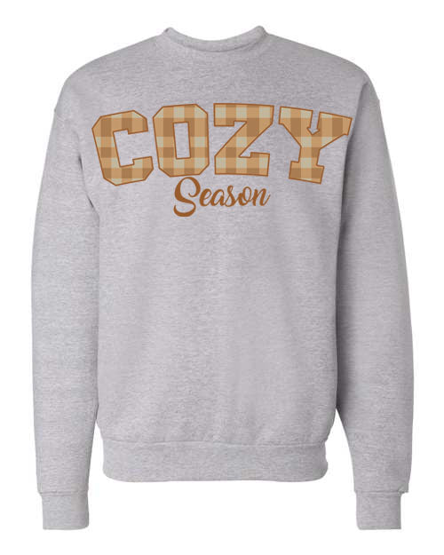 Plaid Seasonal Graphic Crewneck