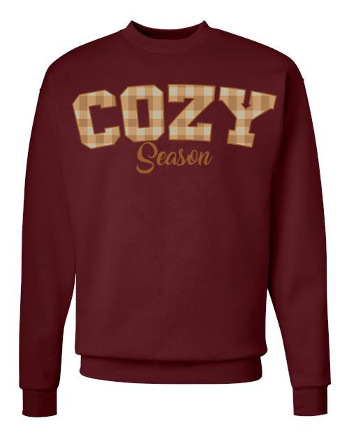 Plaid Seasonal Graphic Crewneck