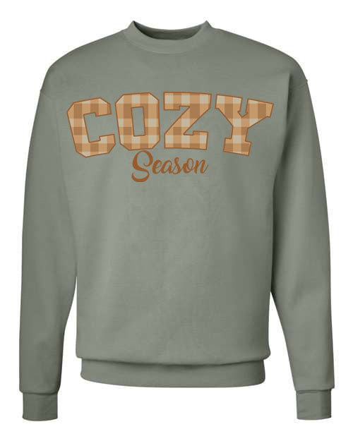 Plaid Seasonal Graphic Crewneck