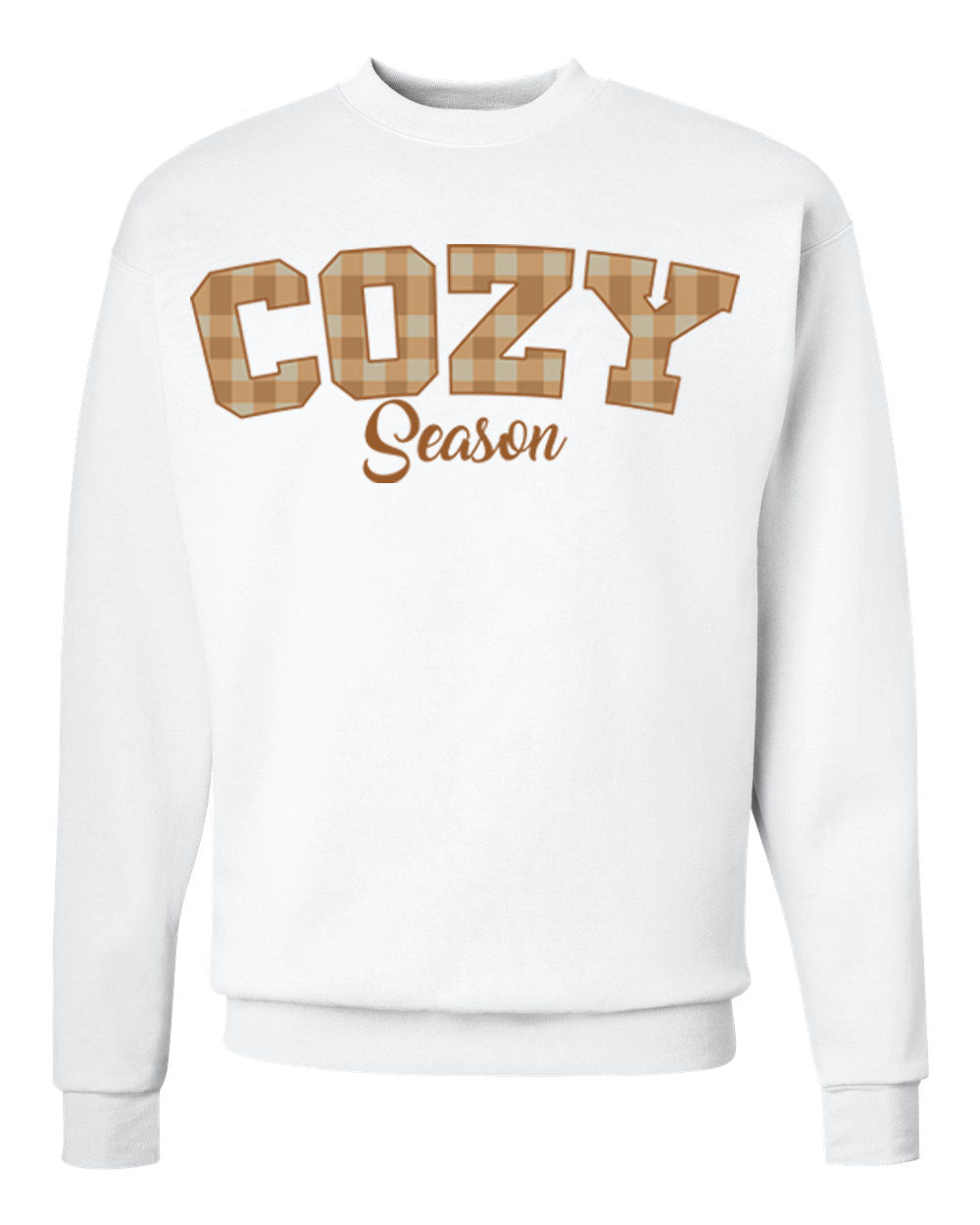 Plaid Seasonal Graphic Crewneck