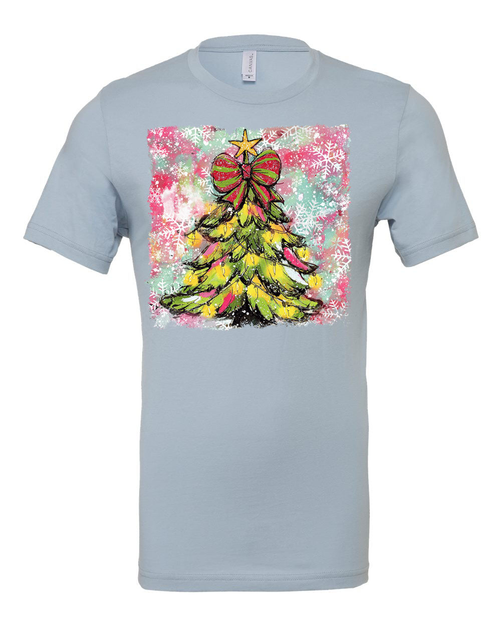 Watercolor Bright Christmas Tree