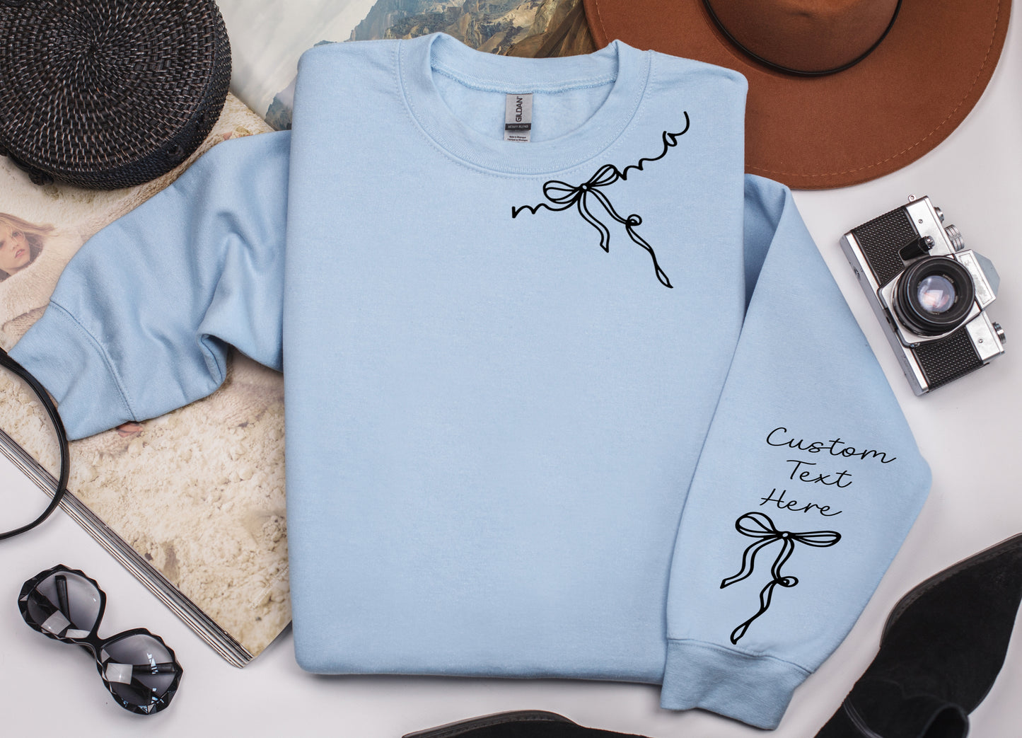 Momma Bow with Custom Name Sleeve