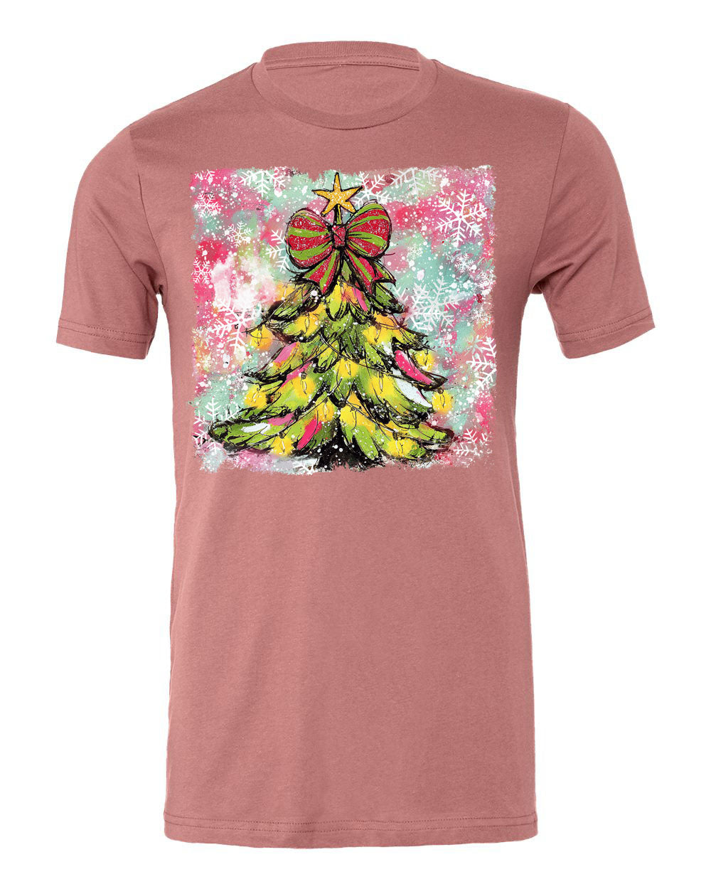 Watercolor Bright Christmas Tree