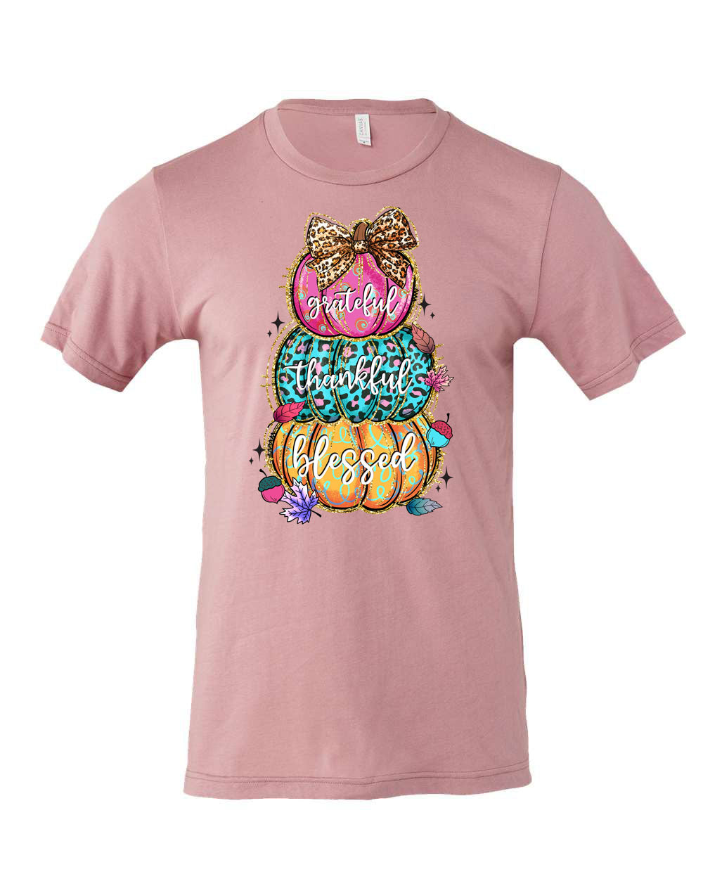 Stacked Multi Colored Pumpkins