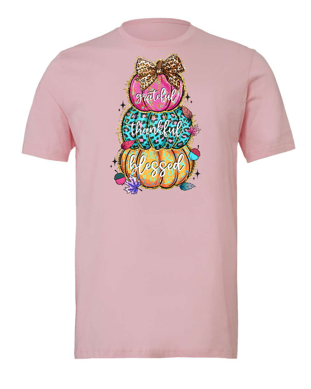 Stacked Multi Colored Pumpkins