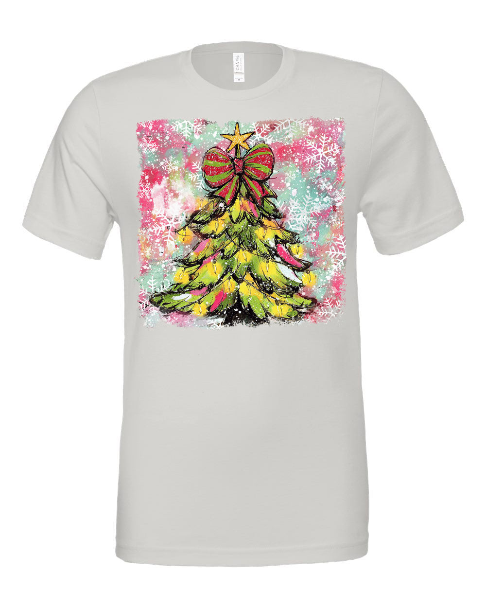 Watercolor Bright Christmas Tree