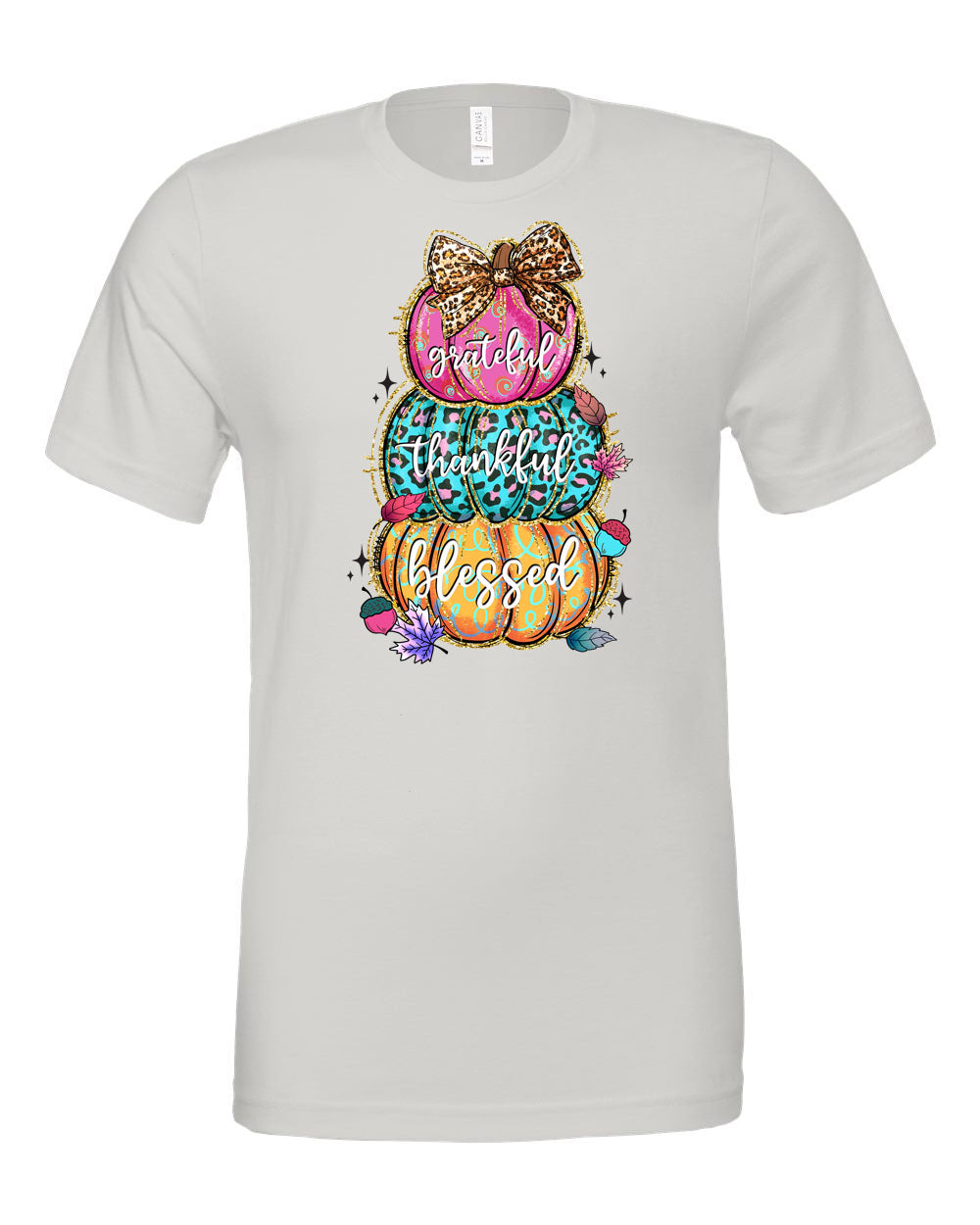 Stacked Multi Colored Pumpkins