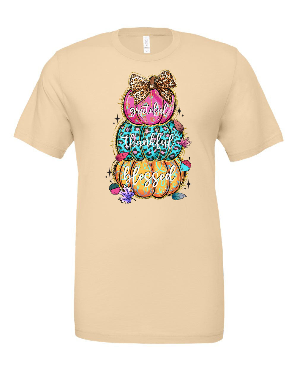 Stacked Multi Colored Pumpkins