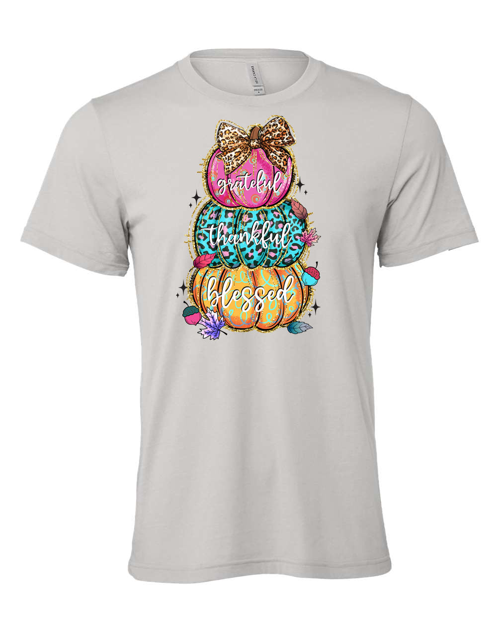 Stacked Multi Colored Pumpkins