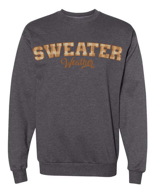 Plaid Seasonal Graphic Crewneck