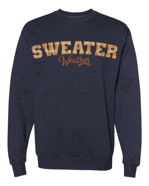 Plaid Seasonal Graphic Crewneck