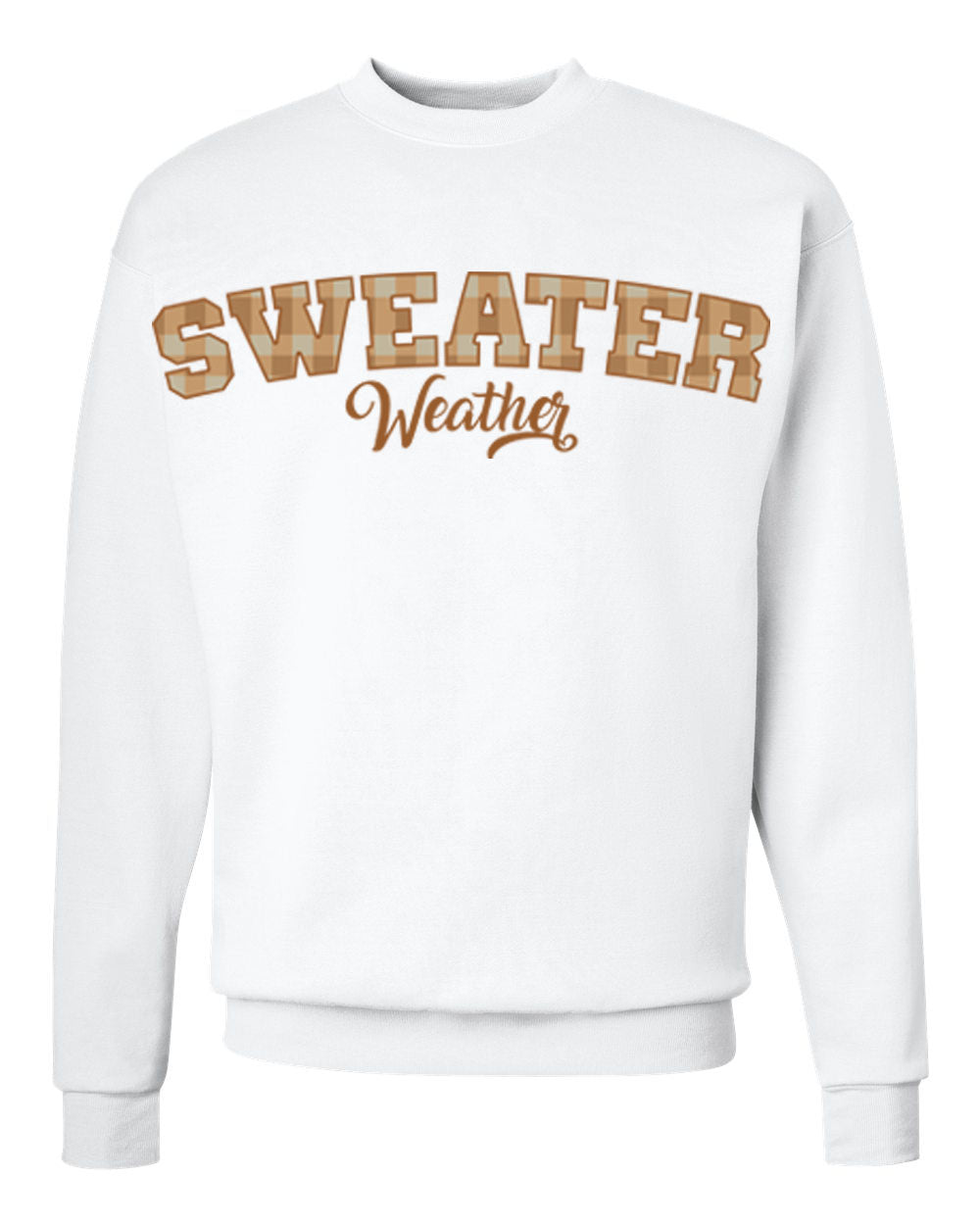 Plaid Seasonal Graphic Crewneck